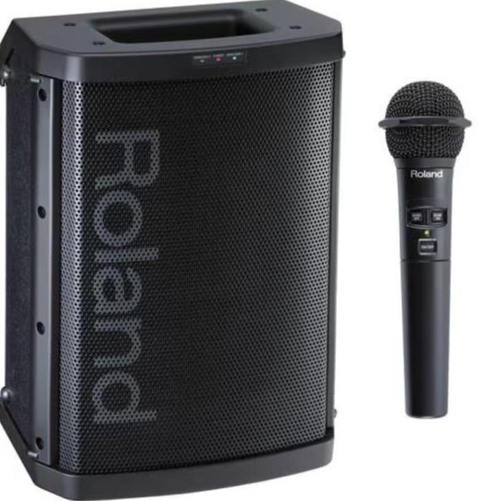 Roland BA-55 luidspreker met draadloze microfoon, Audio, Tv en Foto, Luidsprekerboxen, Zo goed als nieuw, Ophalen