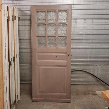 Massieve houten deuren & tweeslagdeur met glas beschikbaar voor biedingen