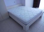 Bedframe voor 2 personen met lattenbodem en matras, Huis en Inrichting, Slaapkamer | Bedden, Ophalen, Zo goed als nieuw, Tweepersoons