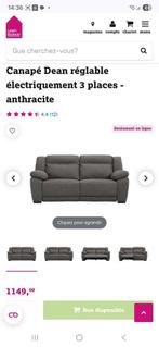 Canapé 3 places électrique + 2 places, Maison & Meubles, Canapés | Salons, Enlèvement, Comme neuf