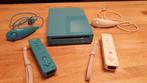 Console Nintendo Wii RVL-101 EUR Bleue, Enlèvement, Utilisé, Avec jeux, Avec 2 manettes