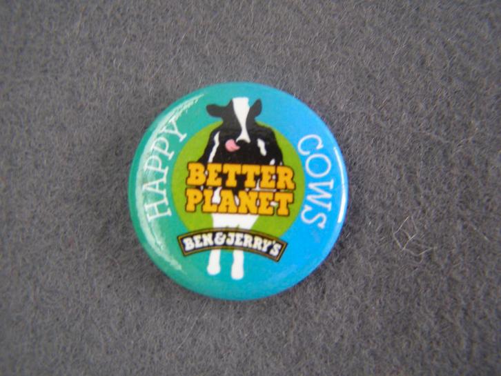 Bouton : Ben & Jerry's, Collections, Broches, Pins & Badges, Comme neuf, Bouton, Marque, Enlèvement