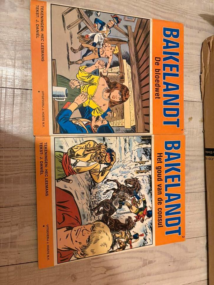 Bakelandt nrs 1+2 -Hec Leemans -1978, Livres, BD, Comme neuf, Enlèvement ou Envoi