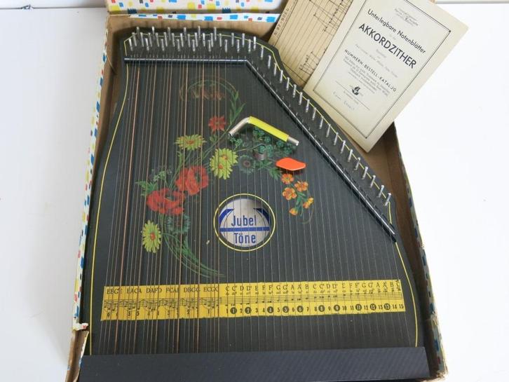 Duitse akkoorden-citer, Muziek en Instrumenten, Snaarinstrumenten | Harpen, Gebruikt, Ophalen of Verzenden