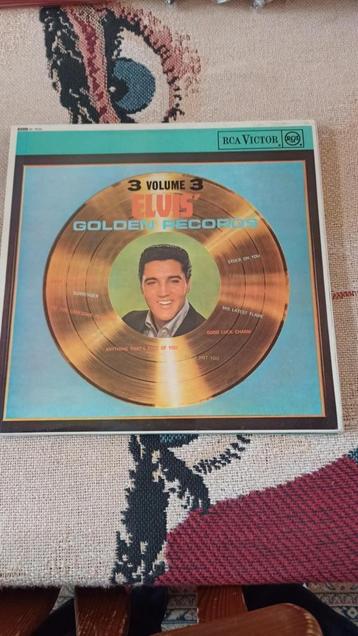Elvis lp, golden records 3, Engelse persing, orange label.  beschikbaar voor biedingen