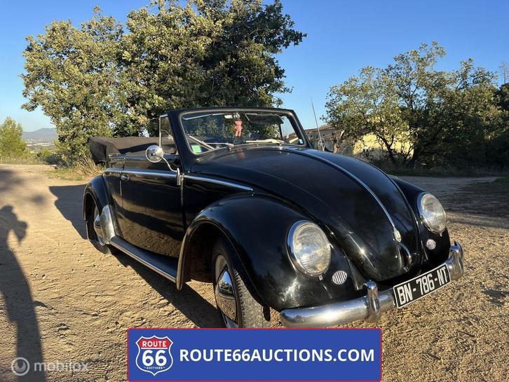 Volkswagen Beetle Cabriolet | 1954 | Route 66 Auctions, Auto's, Oldtimers, Bedrijf, Te koop, Volkswagen, Benzine, Overige carrosserie