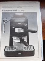 Espresso noir, Electroménager, Cafetières, Comme neuf, Enlèvement