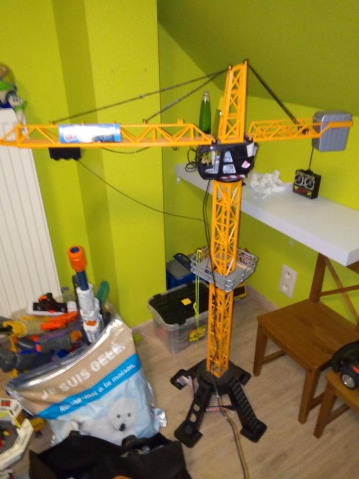 Speelgoedkraan met afstandsbediening, Kinderen en Baby's, Speelgoed |Speelgoedvoertuigen, Zo goed als nieuw, Afstandsbediening