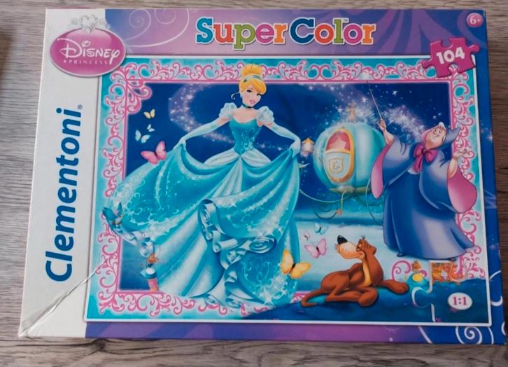 Puzzle Disney Princess Super color, Kinderen en Baby's, Speelgoed | Kinderpuzzels, Gebruikt, 6 jaar of ouder, Meer dan 50 stukjes