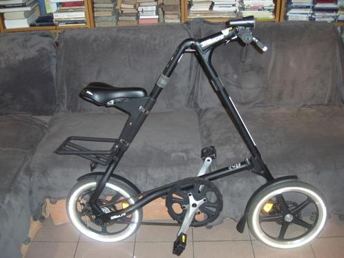 NIEUWE STRIDA LT JET ZWARTE VOUWFIETS, Fietsen en Brommers, Fietsen | Vouwfietsen, Nieuw, Overige merken, 14 tot 16 inch, Totaal opvouwbaar