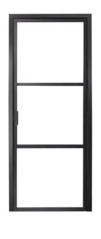 Bloc-porte vitré, H.204 x l.93 cm, poussant gauche, Bricolage & Construction, 75 à 150 cm, Aluminium, Comme neuf, Enlèvement