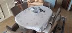 Grande table ovale avec rallonge et 6 chaises., Enlèvement, Ovale