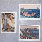 Lot de 3 cartes postales 1991 Katsushika Hokusai