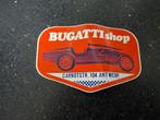 Sticker automerk Bugati shop Carnotstraat Antwerpen, Verzamelen, Ophalen of Verzenden, Zo goed als nieuw, Auto of Motor
