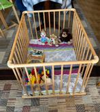 Parc bébé/jeune enfant - Bois - Très bon état, Kinderen en Baby's, Babyparken, Ophalen, Zo goed als nieuw, Rechthoekig, In hoogte verstelbaar