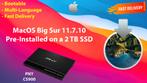 macOS Big Sur 11.7.10 Voor-Geïnstalleerde PNY SSD 2 TB OSX, Verzenden, Nieuw, MacOS
