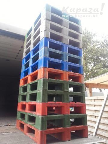 pallets plastiek-plastic-IBC-kunststof pallets paletten alle, Jardin & Terrasse, Jardin & Terrasse Autre, Comme neuf, Enlèvement