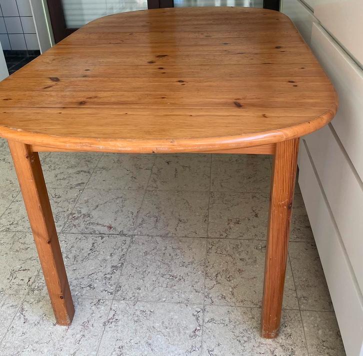 Table en bois, extensible, Maison & Meubles, Tables | Tables à manger, Utilisé, 50 à 100 cm, 150 à 200 cm, Cinq personnes ou plus