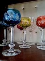 10 superbes verres en cristal Val St Lambert taillés, Enlèvement