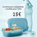 Tupperware set crystalwave + ecofles, Huis en Inrichting, Ophalen of Verzenden, Nieuw