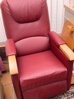 Elektrische relax fauteuil, Huis en Inrichting, Fauteuils, Ophalen, Zo goed als nieuw, Leer