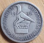 ZUID-/ SOUTH RHODESIA : ONE SHILLING 1936 KM 3 SILBER, Postzegels en Munten, Munten | Afrika, Zimbabwe, Losse munt, Verzenden