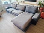 Ikea - Kivik - Canapé 4 places + méridienne - Tissu - Gris, 150 cm ou plus, Quatre personnes ou plus, Enlèvement, Utilisé