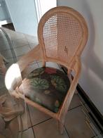 Tafel met 4 stoelen, Huis en Inrichting, Tafels | Eettafels, Ophalen, Gebruikt, 100 tot 150 cm, Glas