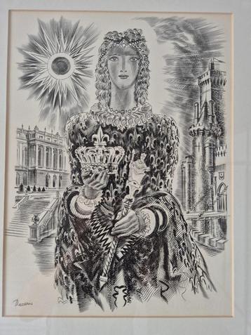 Albert Decaris, gravure 'La Royauté' beschikbaar voor biedingen