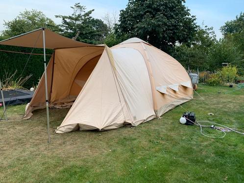 Opblaasbare Karsten tent 380 x 380, Caravans en Kamperen, Tenten, tot en met 6, Gebruikt, Ophalen