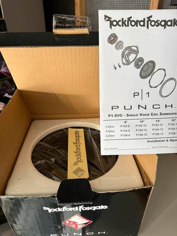 Rockford Fosgate P1 Punch Nieuw x2 subwoofer sub woofer beschikbaar voor biedingen