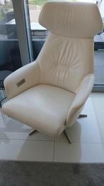 lederen relaxzetel elektrisch, Huis en Inrichting, Fauteuils, Ophalen, Minder dan 75 cm, Leer, Zo goed als nieuw