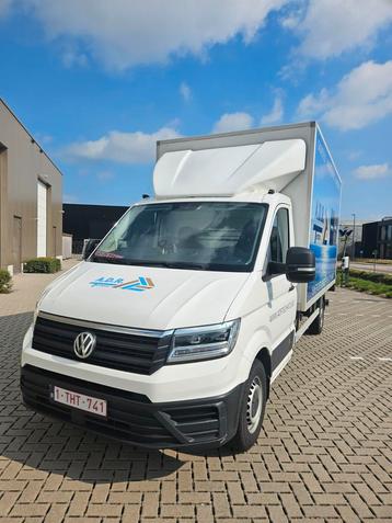 Volkswagen Crafter 35 chasis cabine FULL OPTION, Auto's, Volkswagen, Start-stop-systeem, Stof, 4 cilinders, Wit