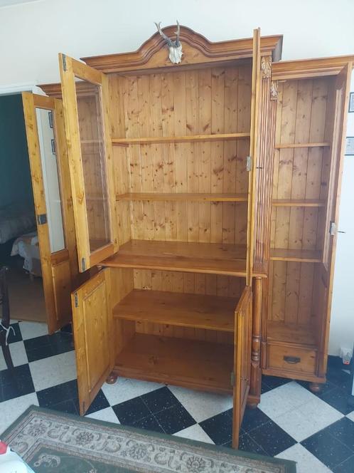 Vitrinekast, Huis en Inrichting, Kasten | Vitrinekasten, Zo goed als nieuw, Met lade(s), Met deur(en), Met plank(en), Glas, Ophalen