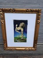 Huile encadree signe Carl prevot, Antiek en Kunst, Ophalen of Verzenden