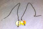 oorbellen parels aurora borealis mermaid aan ketting, Handtassen en Accessoires, Oorbellen, Verzenden, Glas