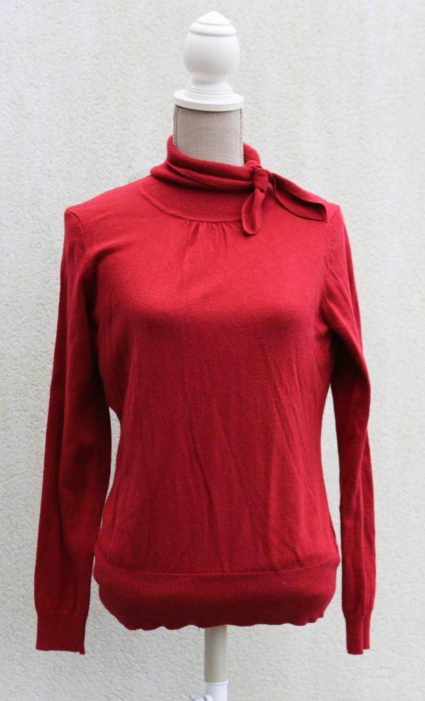 Mooie rood/bordeauxrode wollen trui maat M, Kleding | Dames, Truien en Vesten, Zo goed als nieuw, Maat 38/40 (M), Rood, Ophalen of Verzenden