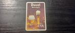 Brouwerij oud bier Duvel speelkaart, Verzamelen, Ophalen of Verzenden, Gebruikt, Reclamebord, Plaat of Schild, Duvel