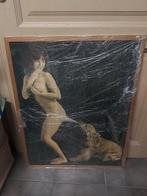 Oude kader Pin Up (geplastificeerd (afneembaar)), Ophalen of Verzenden, Gebruikt