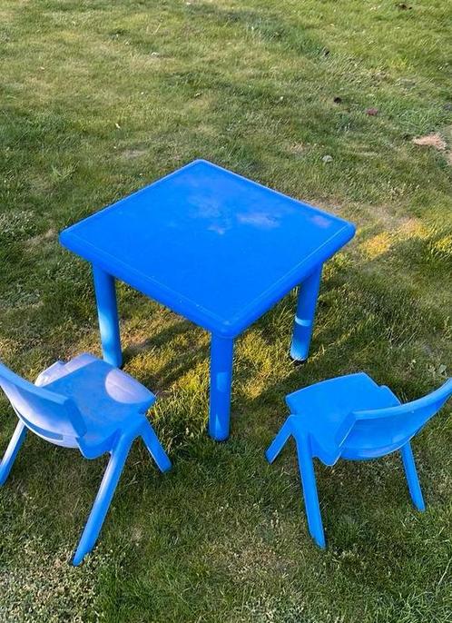 Tafeltje met stoeltjes, Kinderen en Baby's, Speelgoed | Buiten | Speeltoestellen, Gebruikt, Overige typen, Ophalen