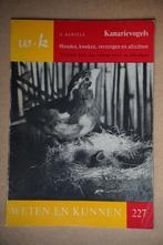 Vogelboek: Kanarievogels, Livres, Nature, Enlèvement ou Envoi, W.J. Bartels, Comme neuf, Oiseaux