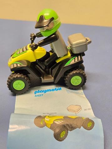 Playmobil 4427 piloot en groene quad beschikbaar voor biedingen