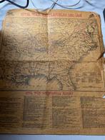 Carte vintage, Antiek en Kunst, Antiek | Schoolplaten, Ophalen, Geschiedenis