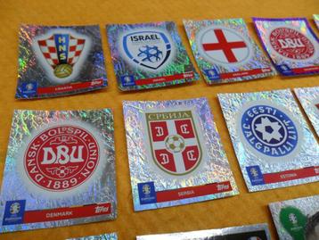 19 stickers silver parallel topps Euro 2024.