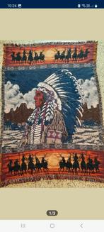 Wand/vloertapijt met opperhoofd en krijgers, groot, Ophalen of Verzenden