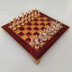 Metalen schaakspel., Hobby en Vrije tijd, Gebruikt, Ophalen of Verzenden