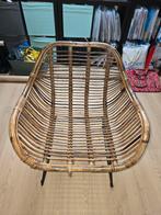 Rotan vintage moderne look industrial zitstoel/mini zetel, Huis en Inrichting, Stoelen, Ophalen, Zo goed als nieuw