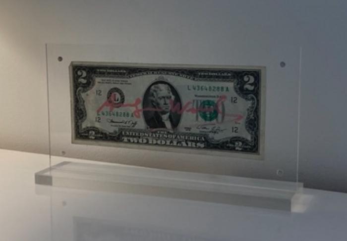 Ticket gesigneerd door Andy Warhol. Verkocht met certificaat, Antiek en Kunst, Kunst | Designobjecten, Ophalen of Verzenden