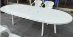 Grote tuintafel met inzetbaar tussenstuk, Ophalen, Gebruikt, Ovaal, Kunststof