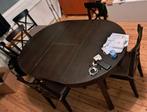 Uitschuifbare Ikea-tafel + stoelen, Ophalen of Verzenden